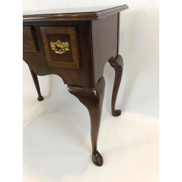 1990s 1990s Councill Furniture Flame Mahogany Lowboy For Sale - Image 5 of 11