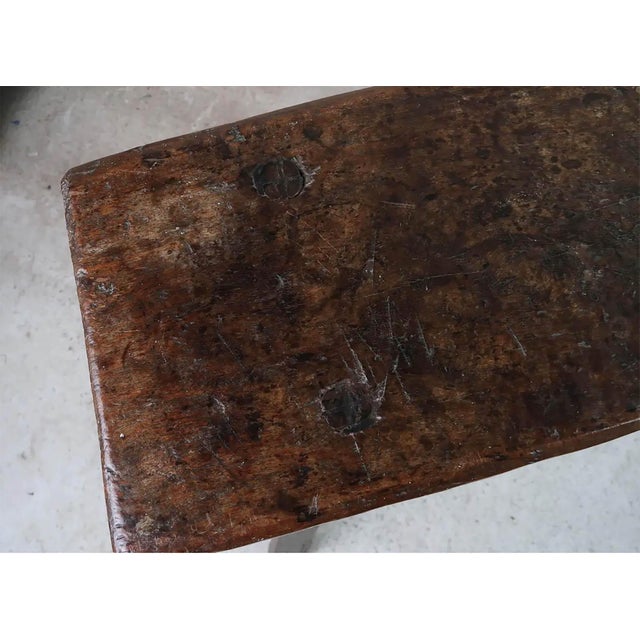 Early 19th Century Antique English Rustic Side Table in Hardwood, 1800 For Sale - Image 5 of 7