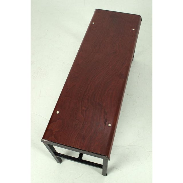 Pagholz Bench in Metal and Wood For Sale - Image 11 of 12