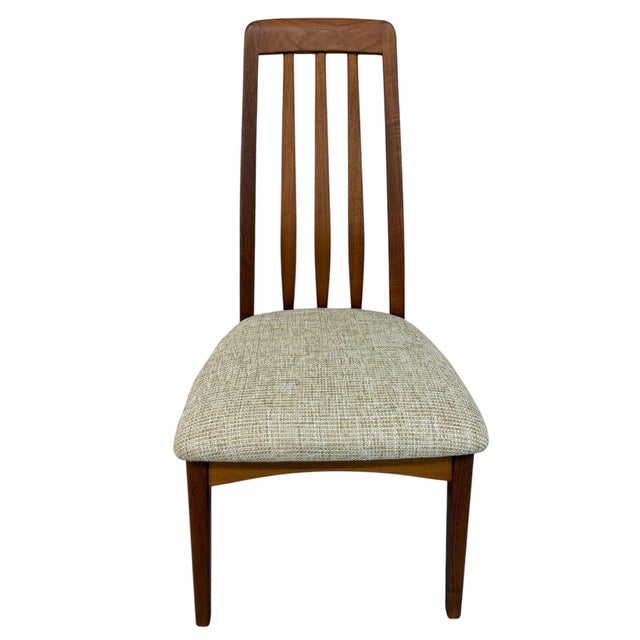 Wood Vintage Danish Modern Teak "Eva" Style Dining Chairs - Set of 8 For Sale - Image 7 of 9