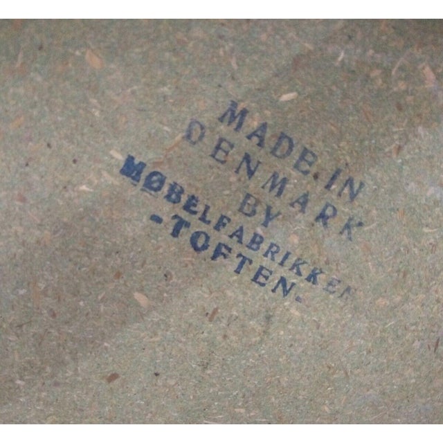 Mid-Century Modern Vintage 1960's Mid-Century Modern Danish Wood Table With Inlaid Tiles Mobelfabrikken Toften For Sale - Image 3 of 9