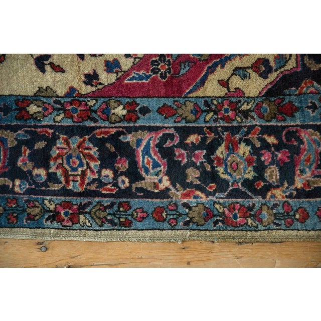 Ivory Antique Mohajeran Sarouk Rug - 4'11" x 7'1" For Sale - Image 8 of 12
