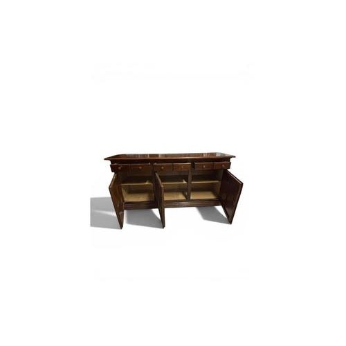 Rustic Wood Sideboard with Drawers and Doors For Sale - Image 3 of 10