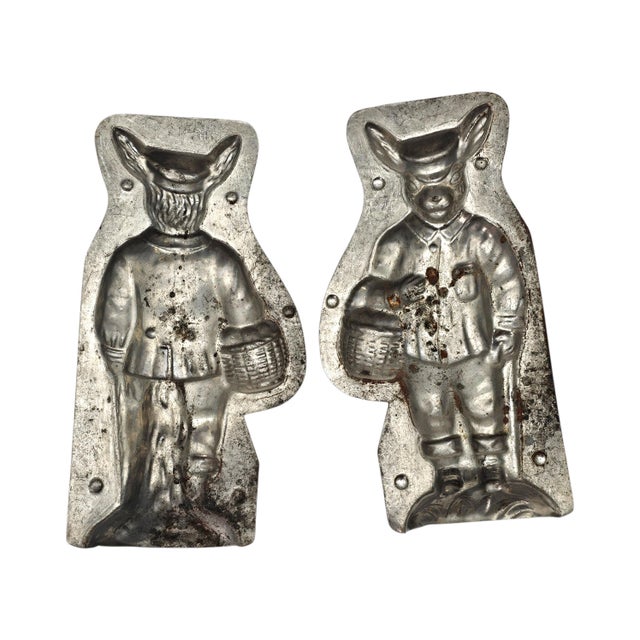 H. Heris German Tin Chocolate Mold — Dutch Bunny #442, 10” For Sale - Image 16 of 18