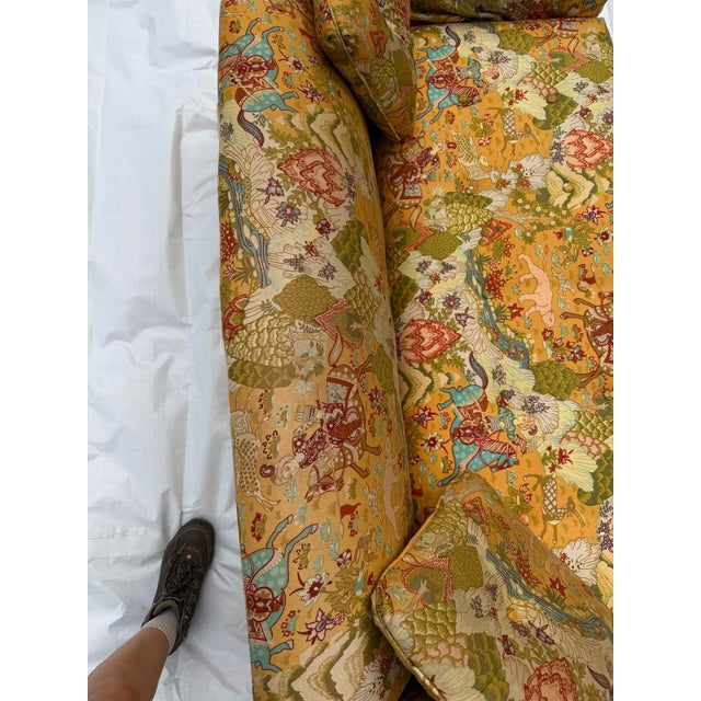 Mid-Century Chinoiserie Loveseat Sofas - A Pair For Sale - Image 15 of 16
