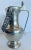 Metal Vintage Swiss Guggisberg Lugano Acorn Pewter Pitcher/Jug/Tankard With Handmade Chain Handle on Fish Loops For Sale - Image 7 of 12