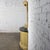 Mid to Late 20th Century Neoclassic Revival Blonde Oak Demilune Cabinet or Console and Mirror For Sale - Image 4 of 18