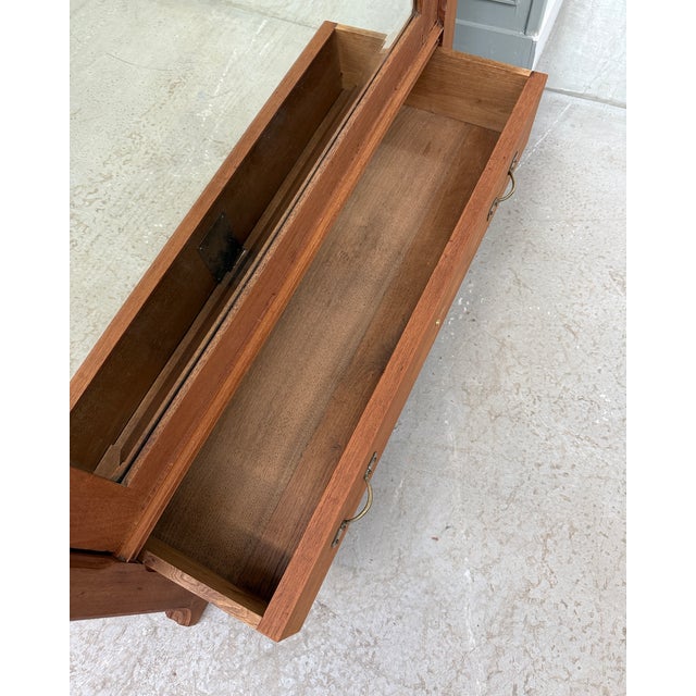 Large Art Nouveau Bonnetière in Mahogany, 1890s For Sale - Image 13 of 14
