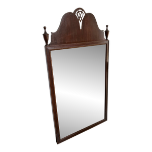 Antique Federal Mirror With Two Finials