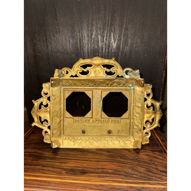 Late 19th Century Antique Ansonia “Parlor Ink No. 3” Calendar Desk Clock For Sale - Image 5 of 10