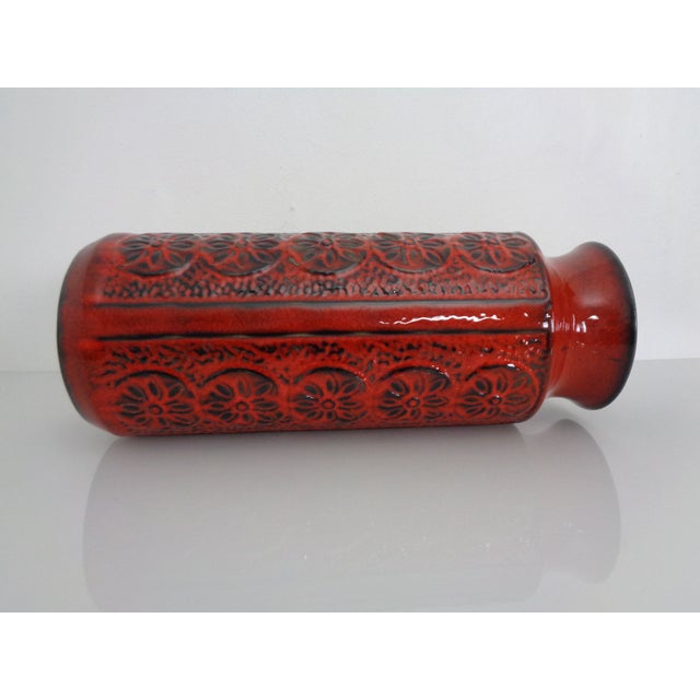 Large Flower 973-45 Ceramic Vase from Bay Keramik, Germany, 1970s For Sale - Image 6 of 15