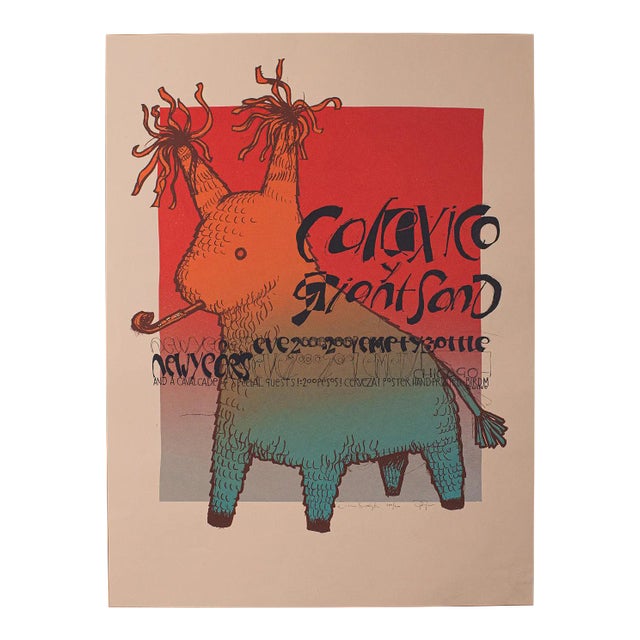 2000 New Year's Eve Abstract Poster, Signed by Artist For Sale