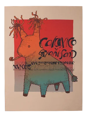 2000 New Year's Eve Abstract Poster, Signed by Artist
