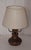 Vintage Table Lamp with Brown Spruce Wood Base, 1980s, in Very Good conditions. Designed 1980 to 1989 European Plug (up to...