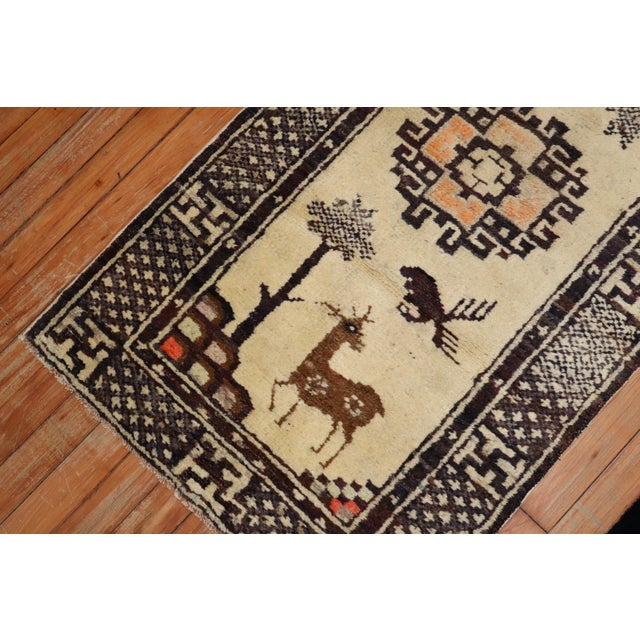 An early 20th-century Mongolian Animal Rug Details rug no. j3422 size 2' 2" x 4' 1" (66 x 124 cm)