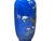 8" Vintage Bright Cobalt Blue Flower Bird Enamel Porcelain Art Vase For Sale - Image 11 of 13