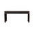 1980s Distressed Rustic Black Lacquer Rattan Narrow Wood Bench Table For Sale - Image 5 of 11