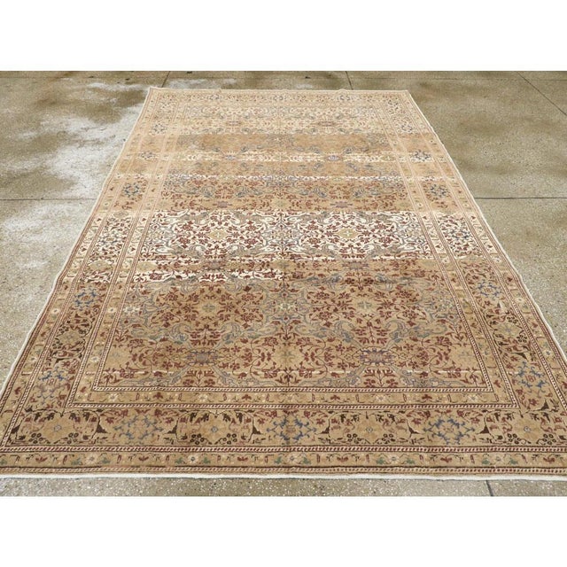 Mid 20th Century Galerie Shabab Collection Mid-20th Century Handmade Turkish Sivas Accent Rug For Sale - Image 5 of 10