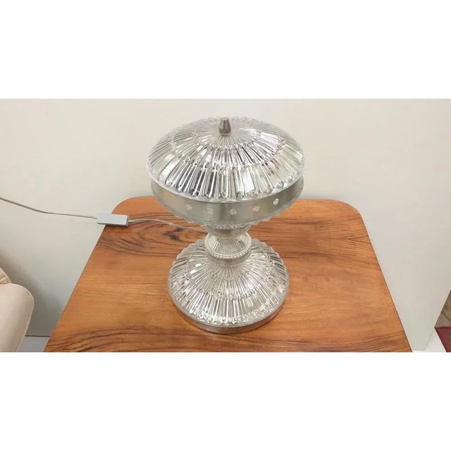 Glass Table Lamp, Czechoslovakia, 1970s For Sale - Image 4 of 11