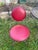 1960s Syd Leach Wrought Iron Bistro Set With Pink Vinyl Chairs For Sale - Image 6 of 14