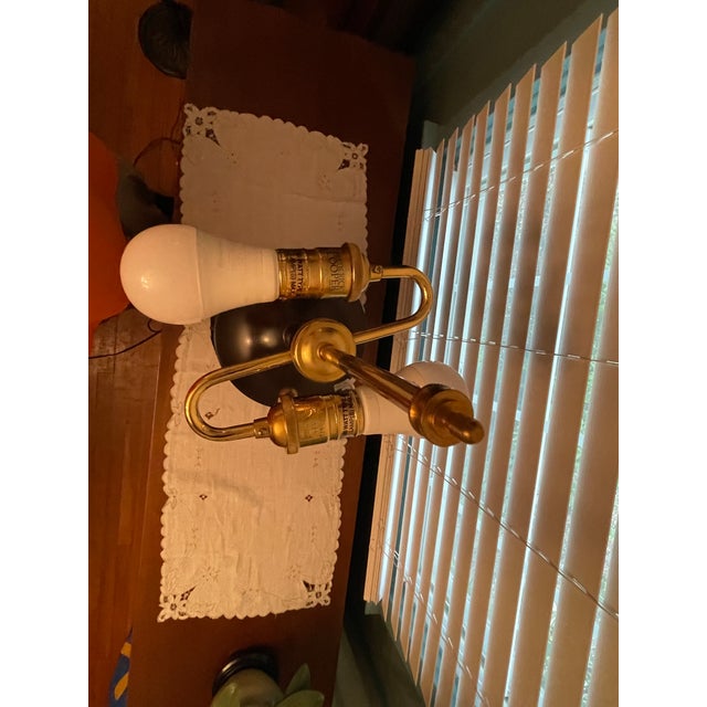 Designer Frederick Cooper Art Nouveau Style Ceramic Table Lamp With Original Woven Shade For Sale - Image 16 of 18
