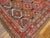 Late 19th Century 1880s Red Geometric Tribal Antique Persian Bijar Rug 4'4" X 8'4" Handknotted Wool Carpet For Sale - Image 5 of 6