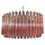 Italian Pink Murano Glass Rod Pendant Light with Chrome Structure from Justfurnituress SRL For Sale - Image 11 of 11