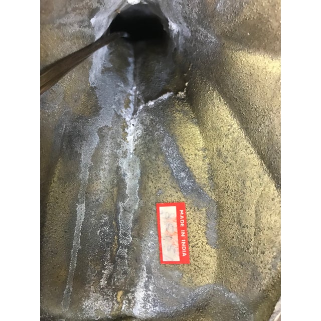 Brass Wave Table Lamps - a Pair For Sale - Image 10 of 13