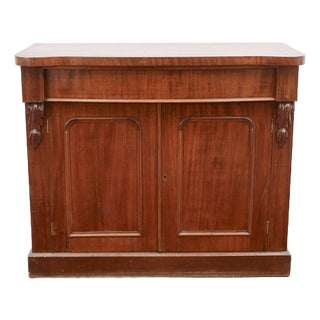 Sideboard with Doors, Drawer and Curved Top For Sale