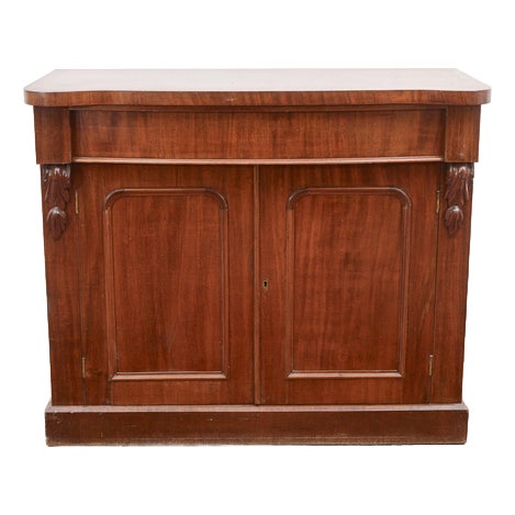 Sideboard with Doors, Drawer and Curved Top For Sale