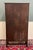 Antique English Bookcase Bookshelf Cabinet Double Door Wavy Glass Oak c.1930s For Sale - Image 17 of 17