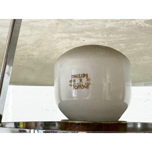 French Art Deco Table Lamp in Chrome-Plated Metal, 1930s For Sale - Image 10 of 16