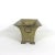 Metal Vintage Etched Brass Footed Indoor Planter Jardinière With Handles For Sale - Image 7 of 11
