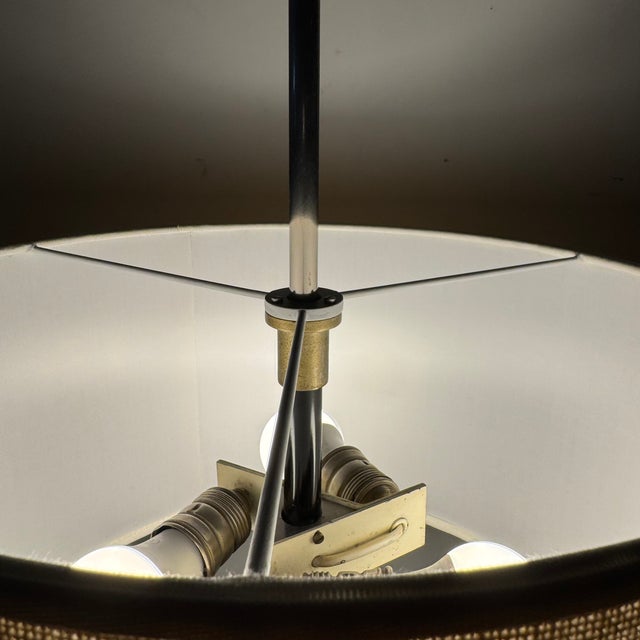 Black Telescopic Lamp by Ostuni & Forti for Oluce, 1960s For Sale - Image 8 of 15