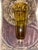 Amber Glass Vase. Vintage 1950s Pedestal Amber Glass Vase, Made in England For Sale - Image 12 of 12