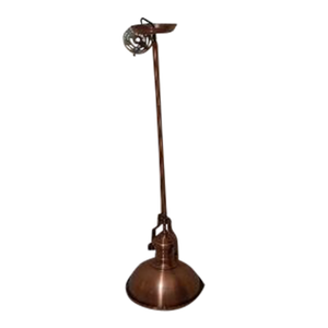 1990s Nautical Copper and Brass Pendant Light - Industrial Maritime Style