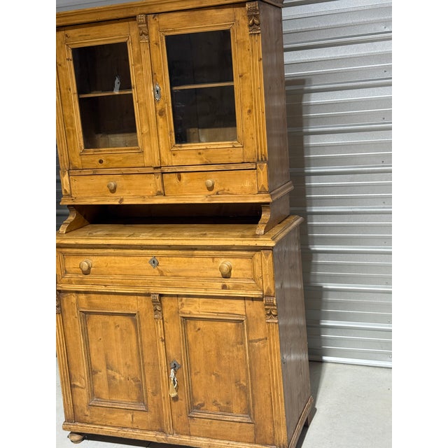Victorian Antique Pine Kitchen Dresser From England For Sale - Image 3 of 18
