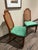 Mid-Century Drexel Heritage Side Chairs in Everfast Billiard Green Chenille - A Pair For Sale In San Diego - Image 6 of 12