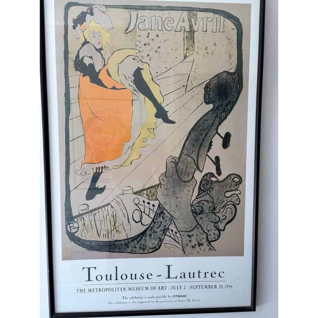 Large-scale vintage exhibition poster produced for “Toulouse-Lautrec in The Metropolitan Museum of Art,” presented in New...