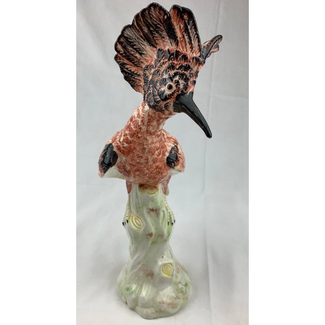 Traditional Vintage Mottahedeh Hoopoe Bird For Sale - Image 3 of 9
