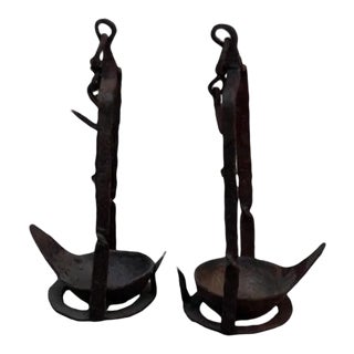 Vintage Hanging Oil Burner Candle Holder - a Pair For Sale