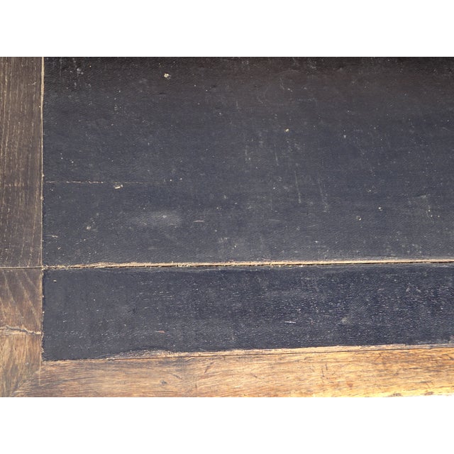 Brown French Glove Makers Table in Oak For Sale - Image 8 of 18