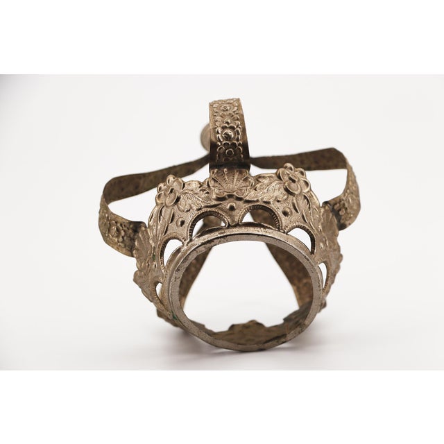 19th Century Portuguese Baroque Saint Crown, Tin For Sale - Image 16 of 17