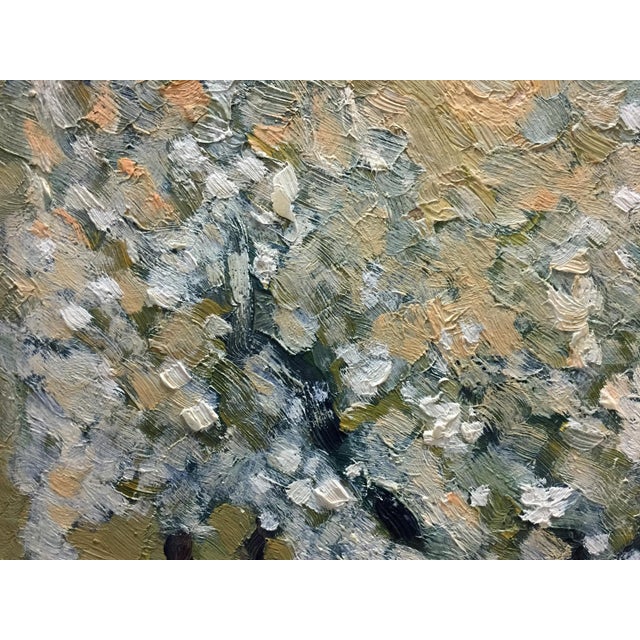 1970s 1970s Oil Painting Trees in the Garden Dupliy Sergey Alexandrovich For Sale - Image 5 of 11