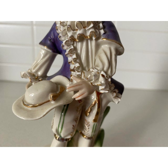 19th Century Porcelain Figurines - Set of 2 For Sale - Image 9 of 10