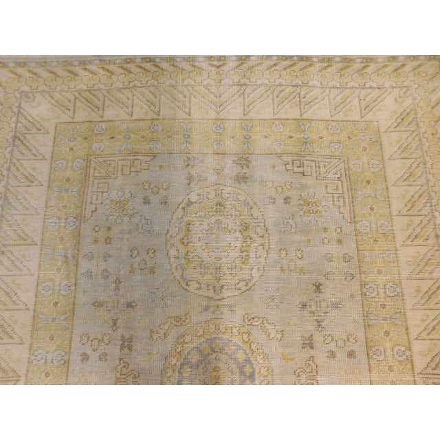 Vintage Hand Knotted Khotan Style Rug. 7'8"x 10'2" For Sale - Image 15 of 18