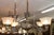 Victorian 19th Century Bronze 4 Light Etched Glass Shade Gas Chandelier Gasolier For Sale - Image 3 of 18