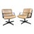 Pair of Tan Leather Office Chairs by Alfred Kill For Sale