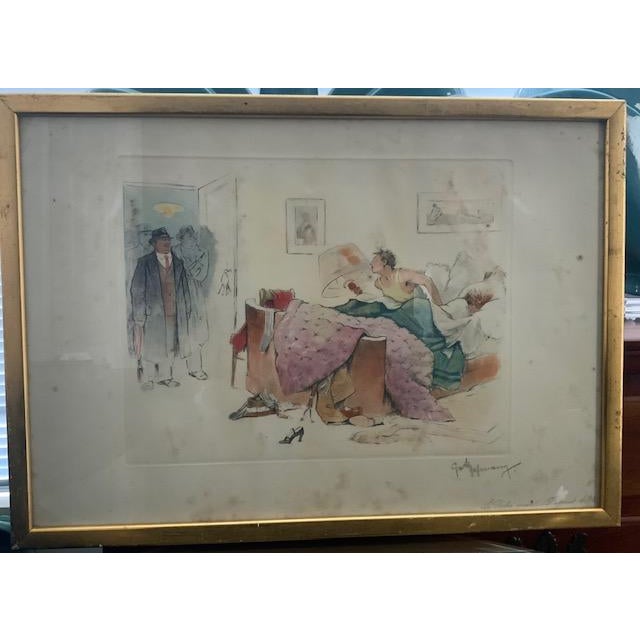 Mid-Century Modern Mid 20th Century Gaston Hoffmann the Blatant Mortal Sin - Signed For Sale - Image 3 of 8