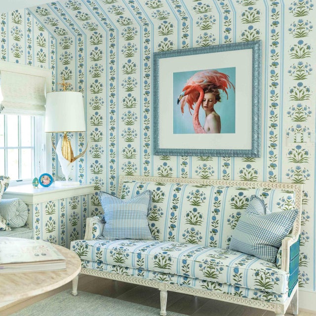 Light Pink "Flamingorphosis" Original by Hana Katoba From the Alice in Wonderland Collection For Sale - Image 8 of 8